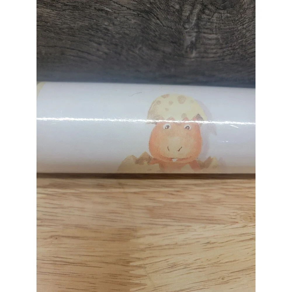 2 Vintage YORK Wall-Coverings Fine WALLPAPER DOUBLE ROLL Dinosaur 56 Sq Ft